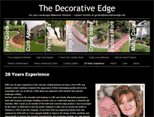 Tablet Screenshot of decorativeedge.net